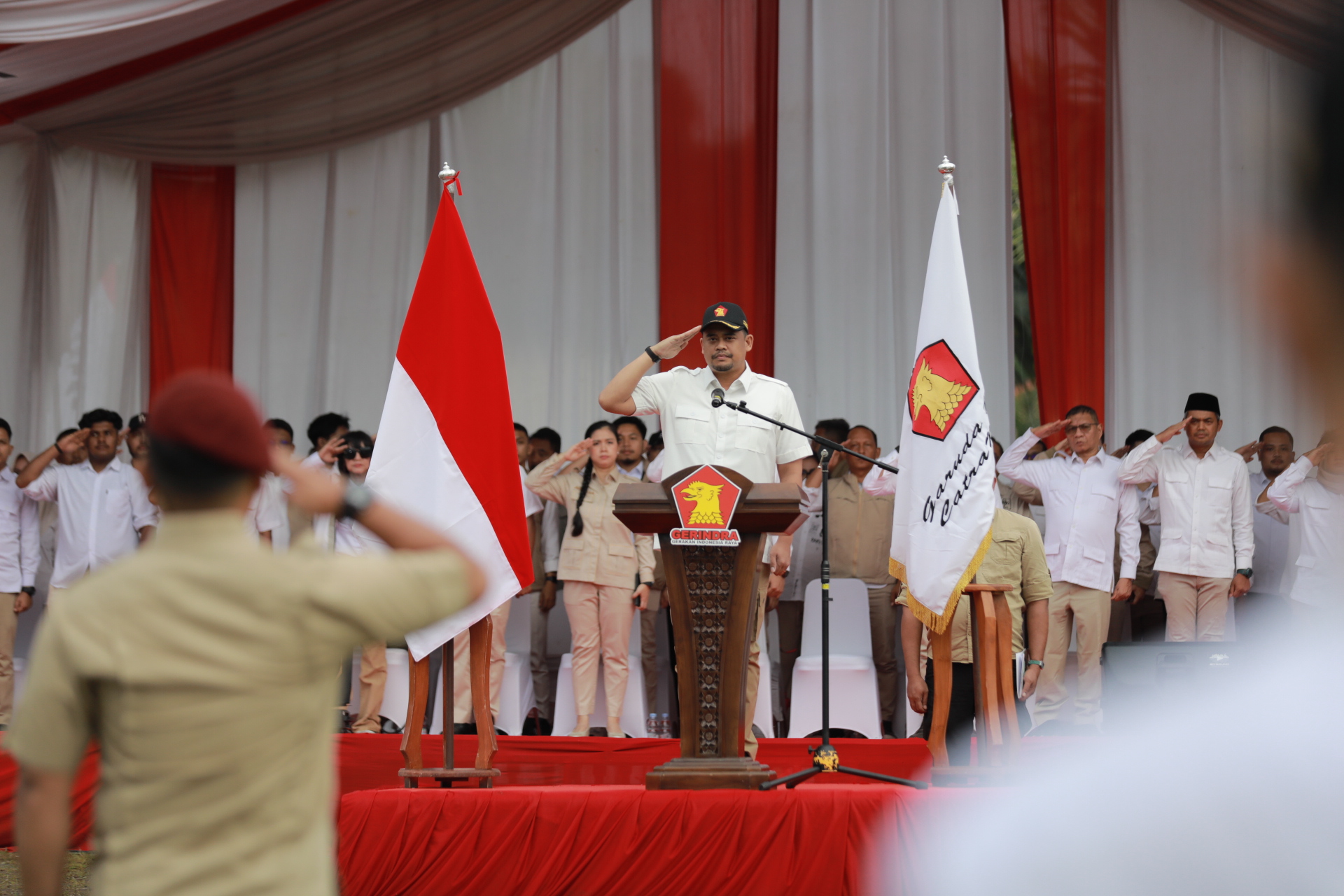 Buka Diklat Laskar Gerindra Sumut, Bobby Nasution Serukan Kader Kawal Program Prabowo