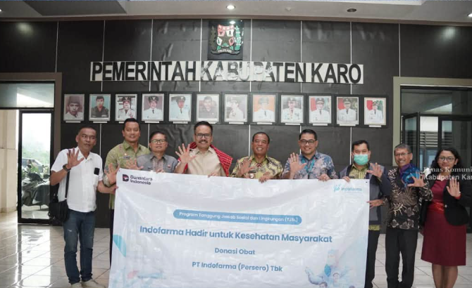 Pemkab Karo Terima Donasi Obat-obatan dari PT Indofarma untuk Mendukung Pelayanan Kesehatan