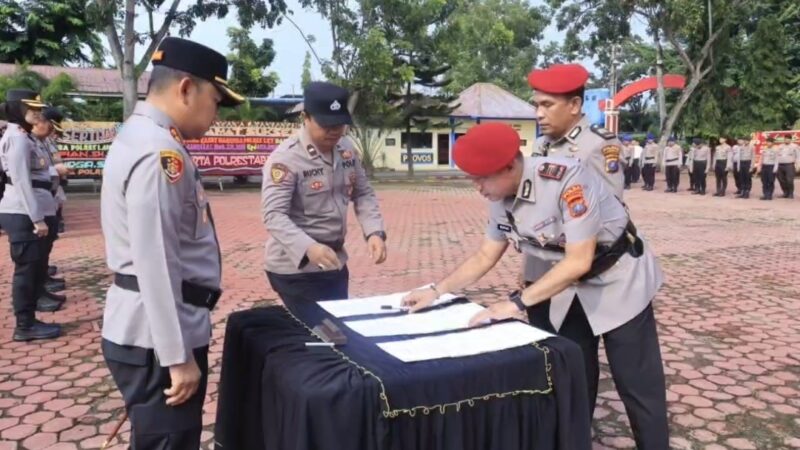 Kapolres Langkat Pimpin Sertijab Kasat Narkoba, AKP Ruspian Resmi Jabat Kasat Resnarkoba