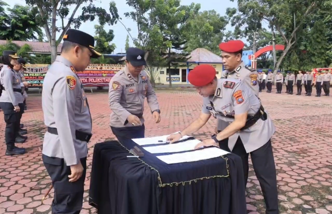 Kapolres Langkat Pimpin Sertijab Kasat Narkoba, AKP Ruspian Resmi Jabat Kasat Resnarkoba