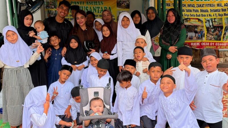 Saiful Dinda Bersama Tim Berbagi Santunan kepada Anak Yatim Piatu di Panti Asuhan Bumi Nusantara