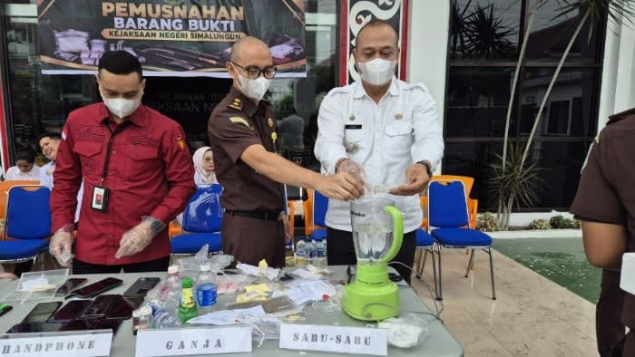 Kejari Simalungun Musnahkan Barang Bukti 44 Perkara, Kasus Narkotika Mendominasi