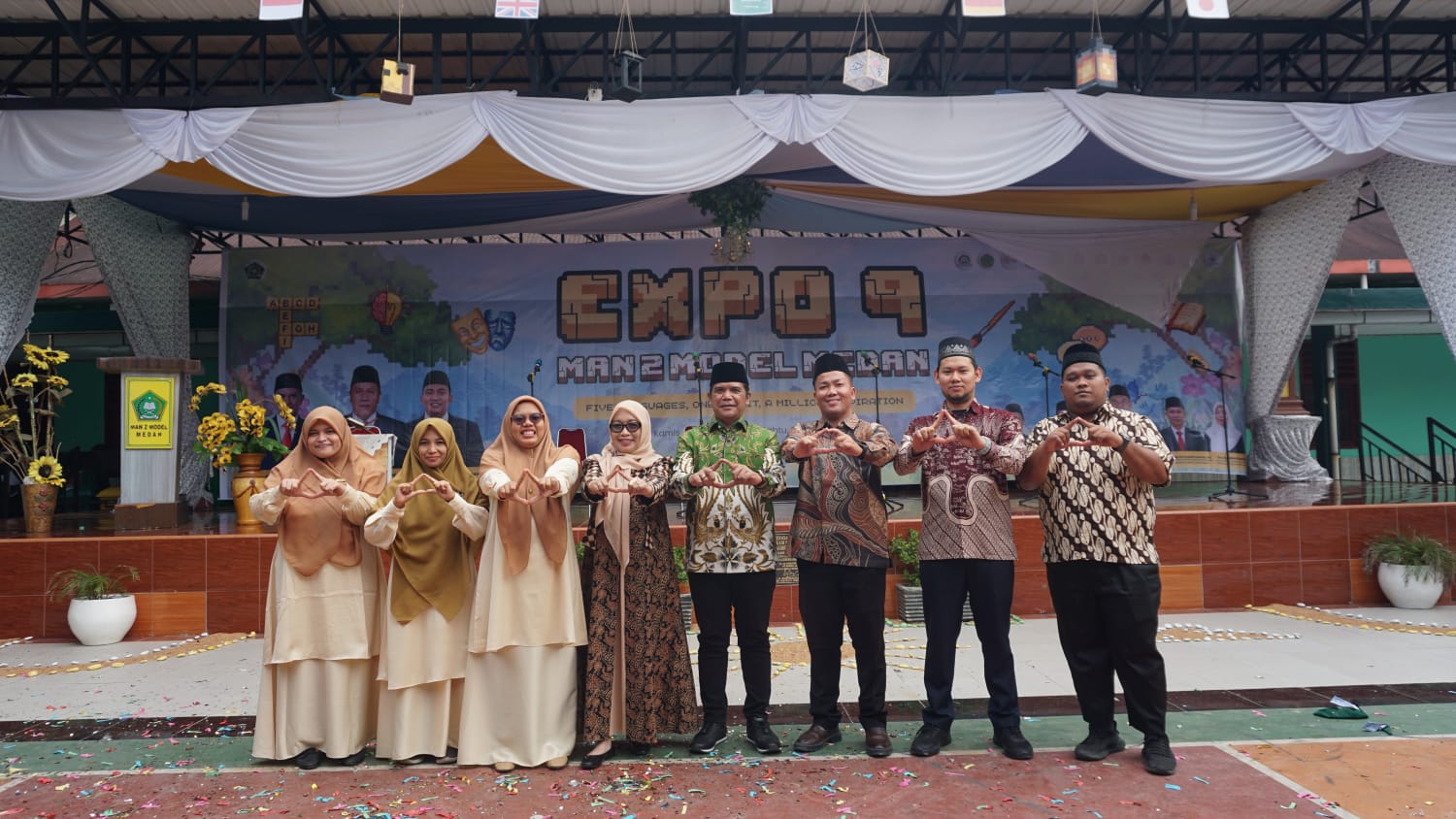Asah Kemampuan Bahasa Siswa, MAN 2 Model Medan Gelar Kompetisi Expo Lima Bahasa