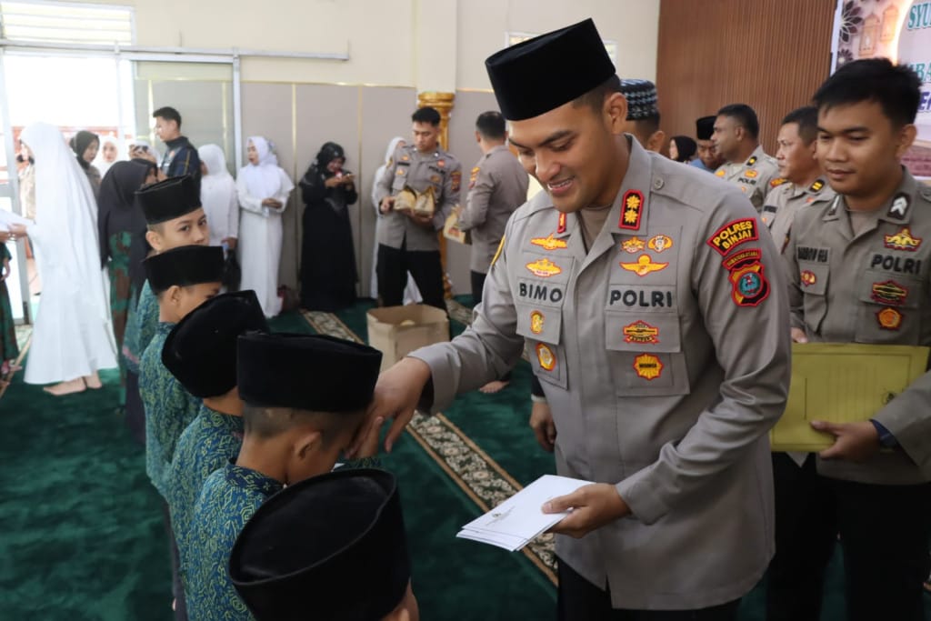 Kapolres Binjai AKBP R. Bimo Moernanda, Pimpin Syukuran dan Doa Bersama Anak Yatim