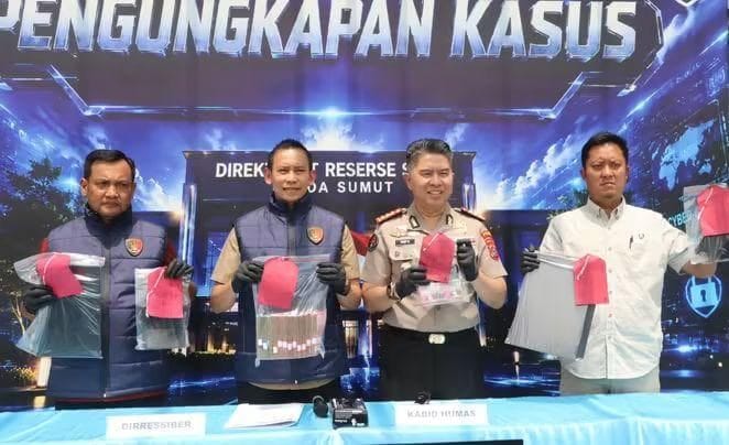 Ditressiber Polda Sumut Bongkar Jaringan Judi Online, 2 Orang Jadi Tersangka