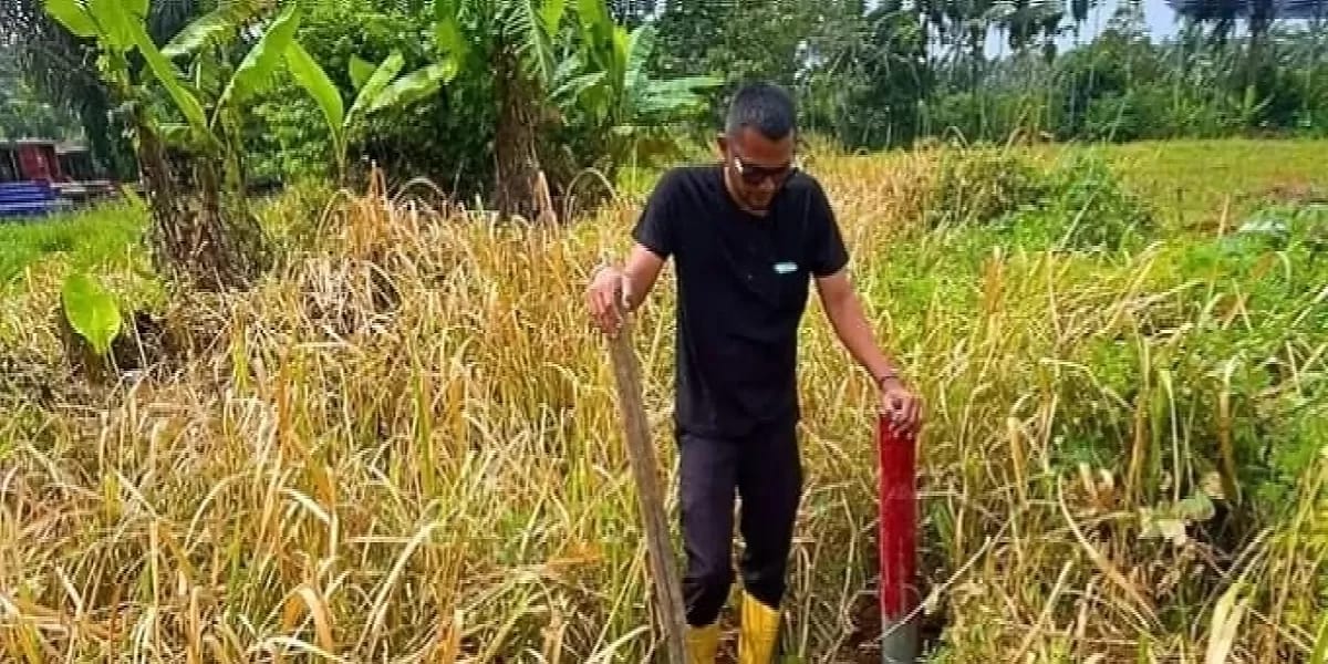 Pemkab Deli Serdang Pasang Patok Jalan Alternatif Pancur Batu