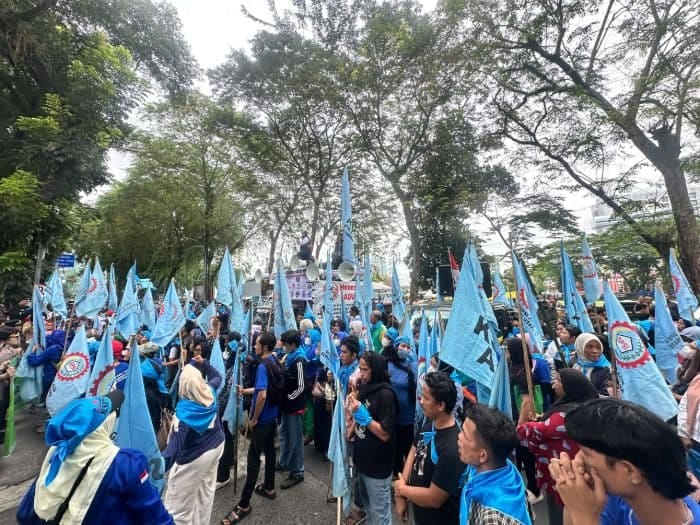 Unjuk Rasa di DPRD Sumut, Gerindra Janji Kawal Aspirasi