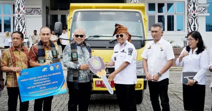 Armada Pengangkut Sampah Simalungun Bertambah, Pemkab Simalungun Terima Bantuan Dump Truk dari PTPN IV Regional II
