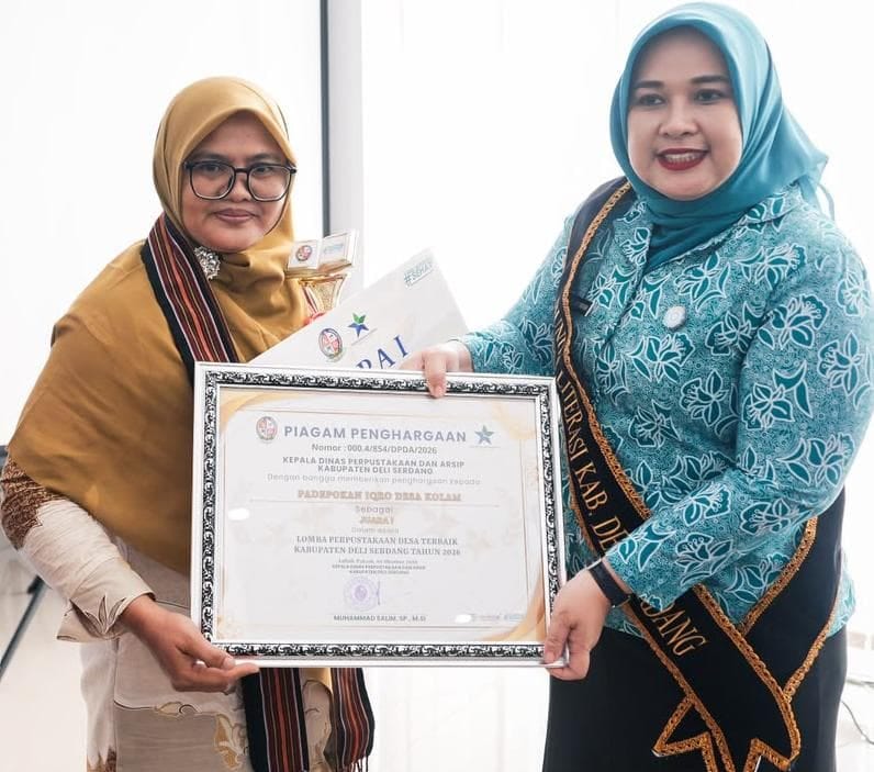 Padepokan Iqro Desa Kolam Jadi Perpustakaan Desa Terbaik Deli Serdang
