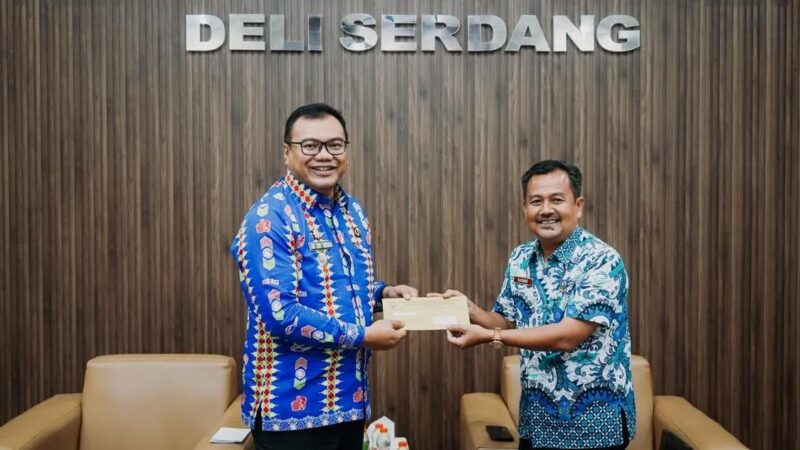 Percepat Informasi Kebencanaan, Pemkab Deli Serdang Terima WRS dari BMKG
