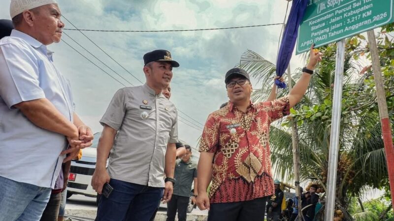 Bupati Deli Serdang Resmikan Lebih dari 18,4 Km Jalan di Percut Sei Tuan