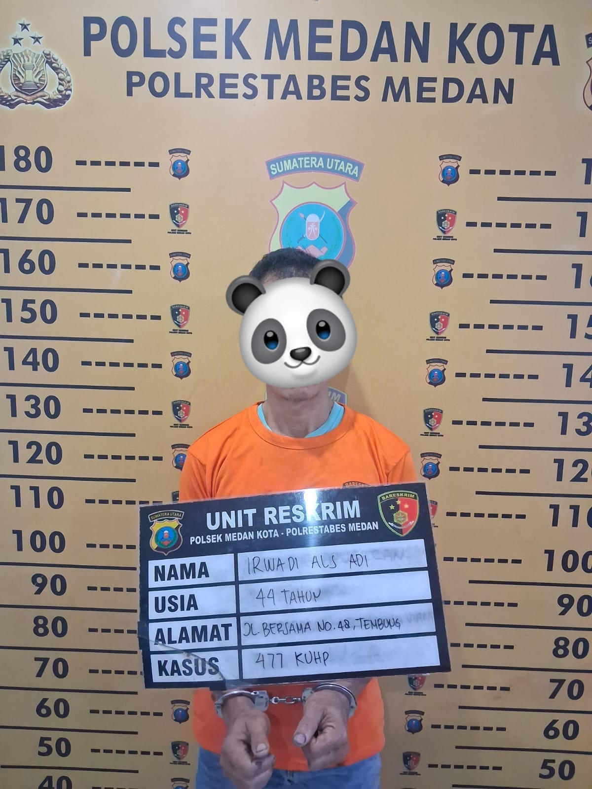 Bongkar Rumah Kosong, Pria 44 Tahun Berhasil Diamankan Polsek Medan Kota