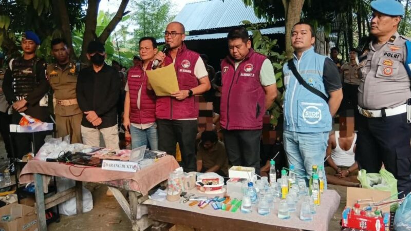 Polda Sumut Gerebek Sarang Narkoba di Percut Sei Tuan-Deli Serdang