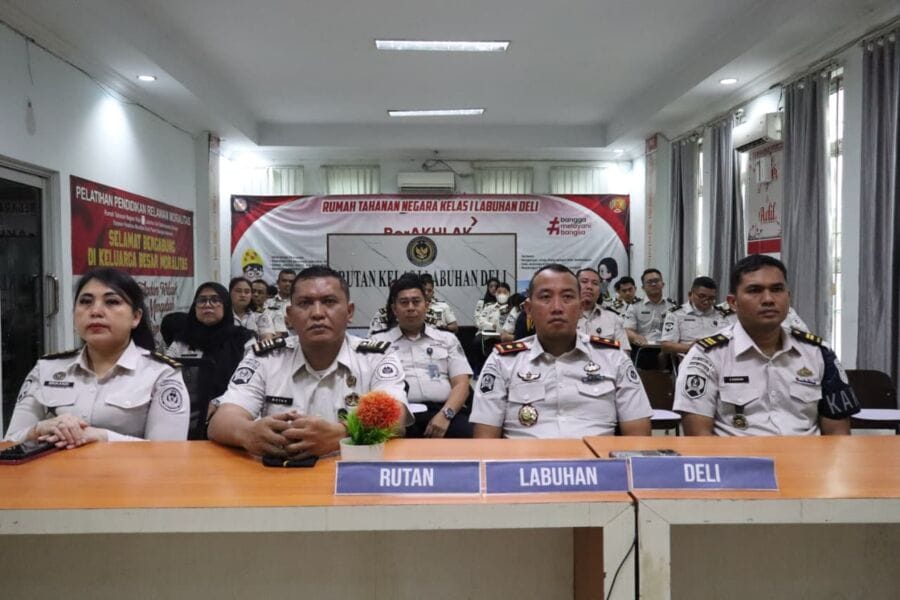 Rutan Labuhan Deli Mantapkan Program Rehabilitasi dan Reedukasi melalui Rakor Virtual