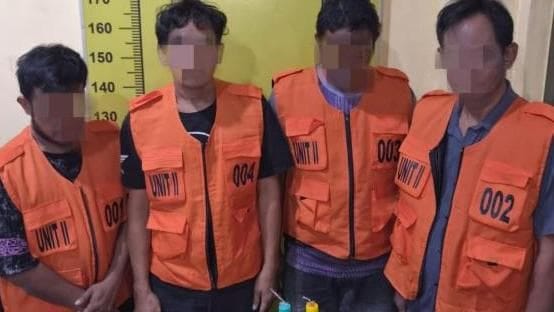 Polisi Gerebek Lokasi Sarang Narkoba di Deli Serdang, 4 Pria Positif Sabu