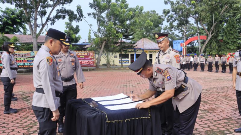 Tiga Pejabat Strategis Polres Langkat Berganti