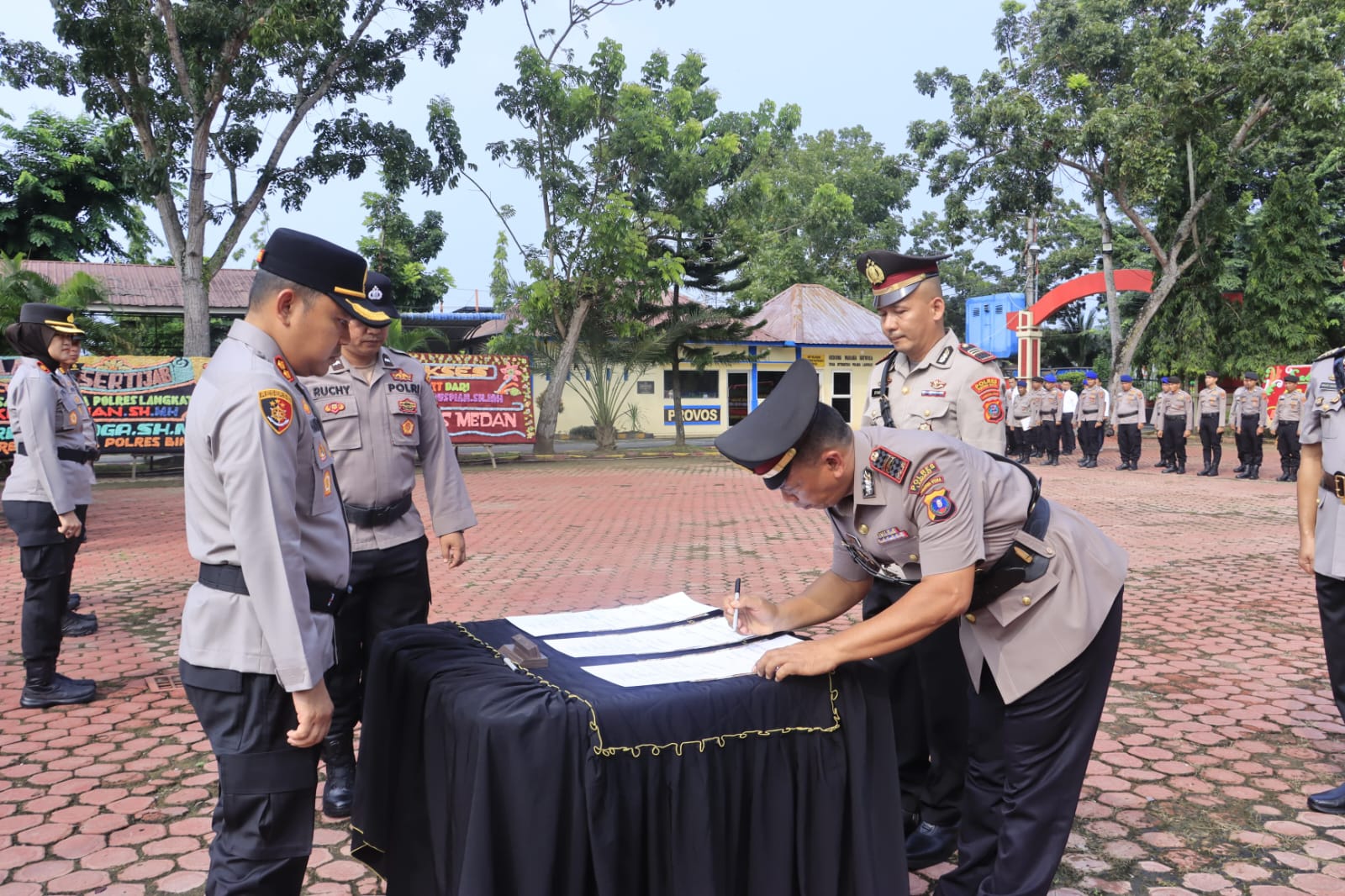 Tiga Pejabat Strategis Polres Langkat Berganti