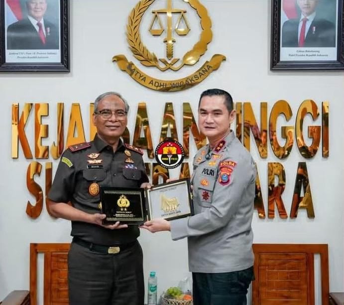 Terima Kunjungan Kapolda Sumut, Kajati Sumut Tekankan Penegakan Hukum Tanpa Transaksi