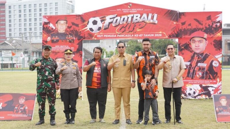 Wali Kota Medan Hadiri Pembukaan Turnamen Football Cup Hut ke-67 Pemuda Pancasila