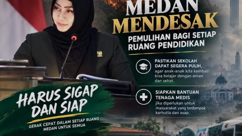 Udara Kota Medan Tak Sehat, Lailatul Badri Desak Rico Waas Liburkan Siswa Demi Kesehatan