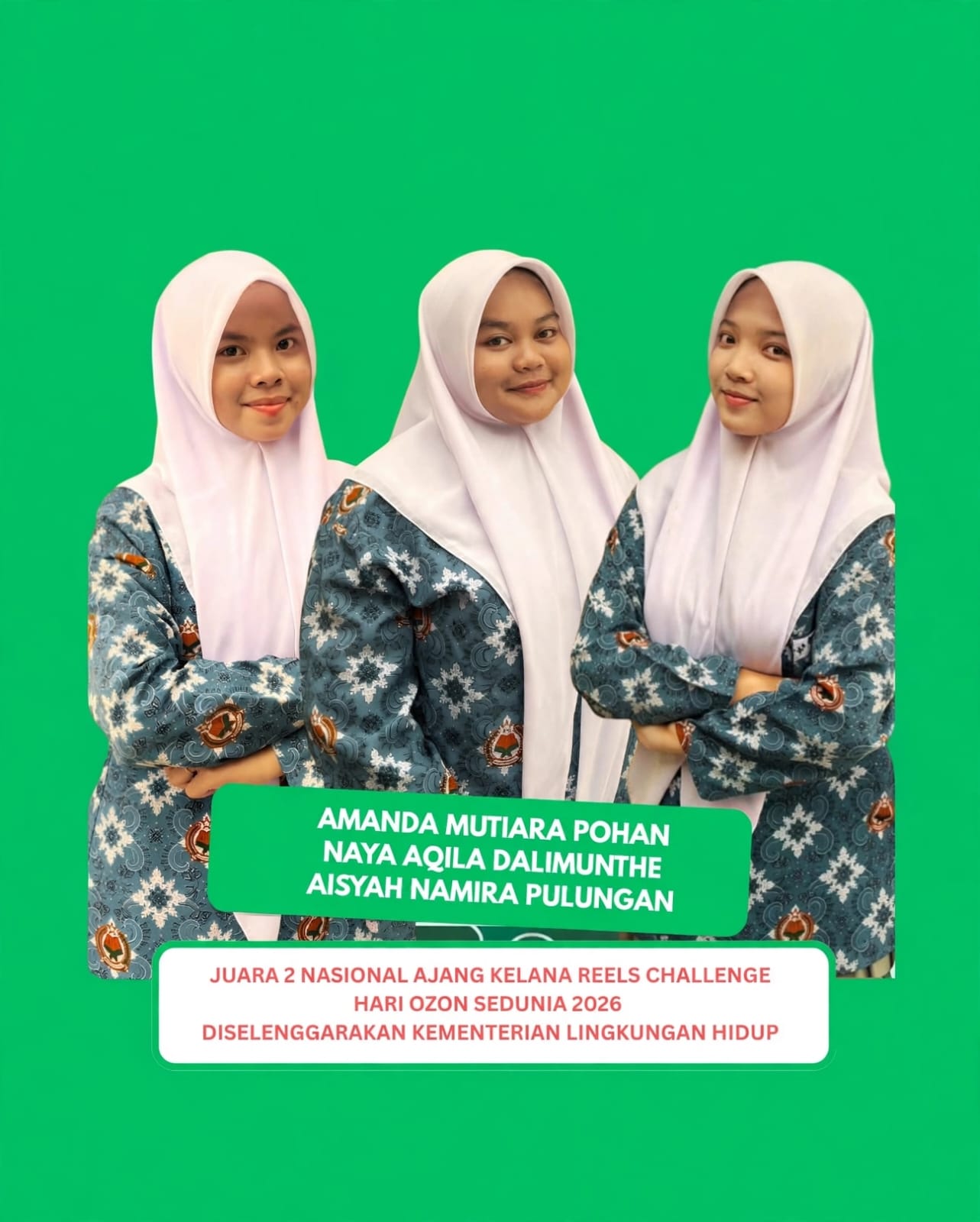 Murid MAN Labuhanbatu Raih Juara 2 Nasional Lomba Reels Hari Ozon Sedunia 2026