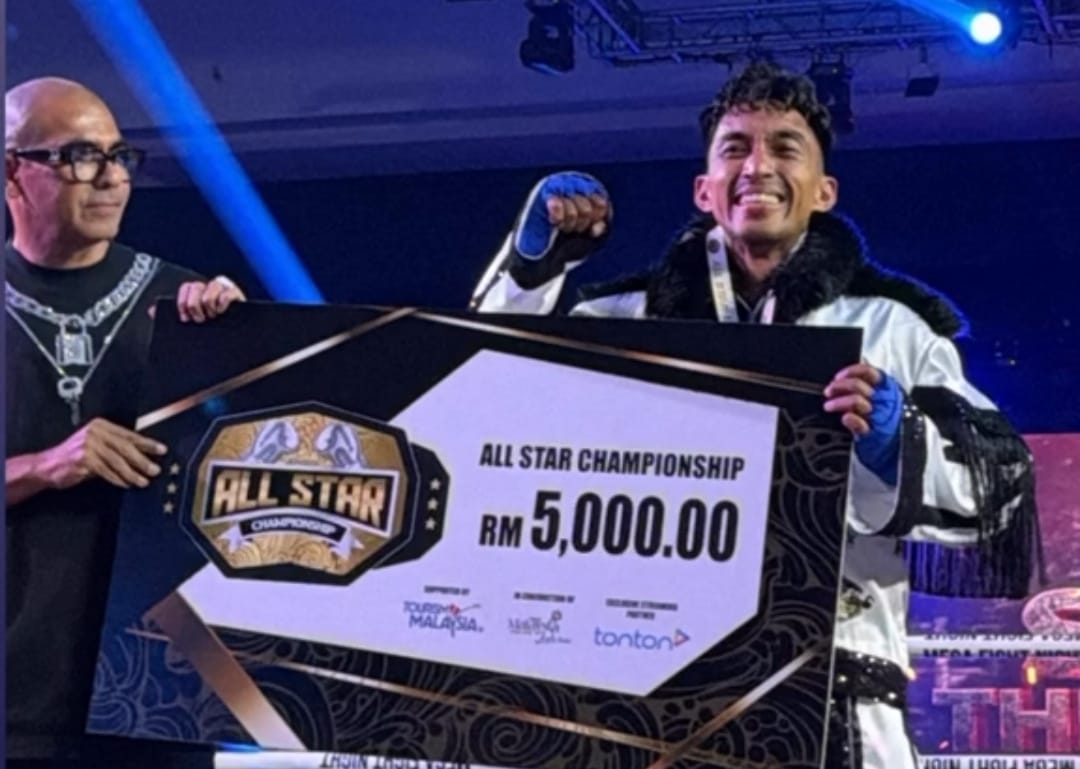 Saiful Anwar Menang TKO di Allstar Championship Influencer Boxing Malaysia, Hantam Influencer Jepang hingga Terlempar Keluar Ring