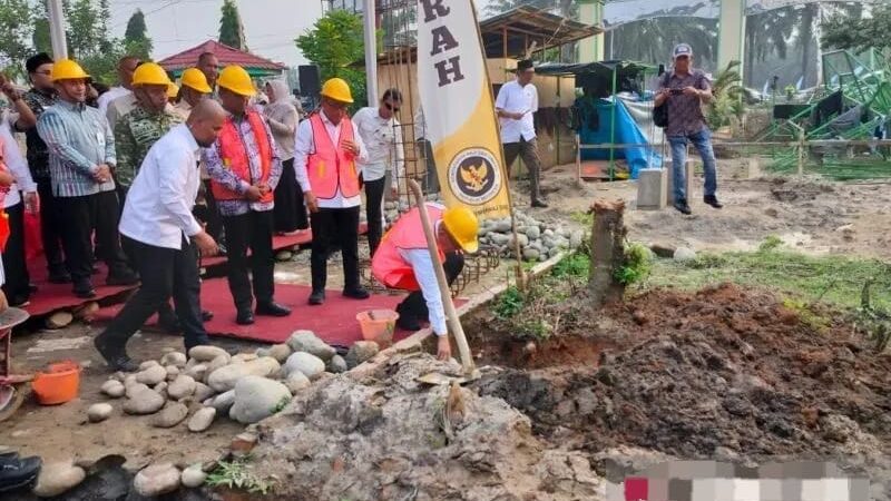Wamenhaj Letakkan Batu Pertama Gedung PLHUT Sergai di Teluk Mengkudu