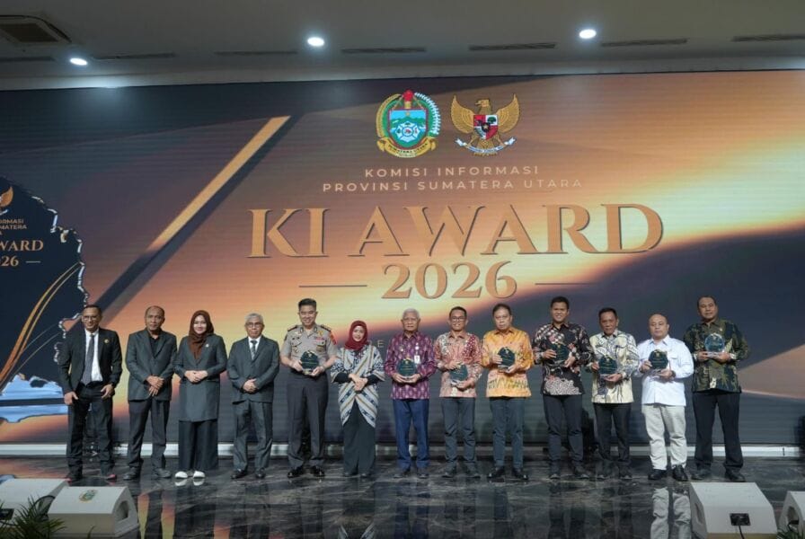 Kapolda Sumut Raih Penghargaan Achievement Person, Predikat Informatif di KI Award 2026