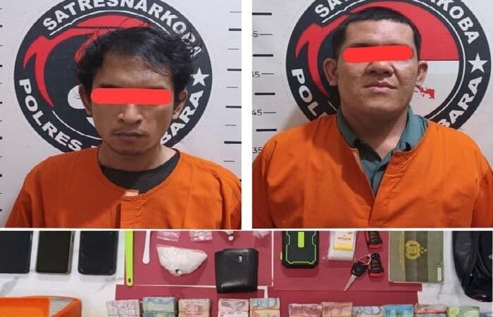 Polres Batu Bara Tangkap Dua Terduga Pengedar Sabu, Sita 111 Gram dan Uang Rp127 Juta