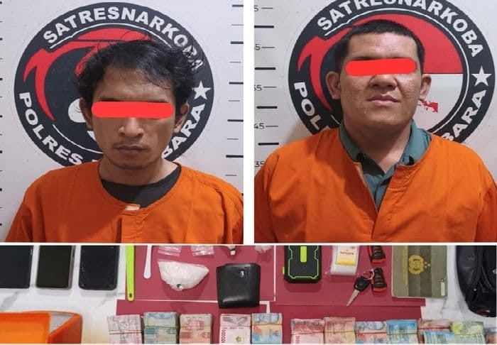 Polres Batu Bara Tangkap Dua Terduga Pengedar Sabu, Sita 111 Gram dan Uang Rp127 Juta