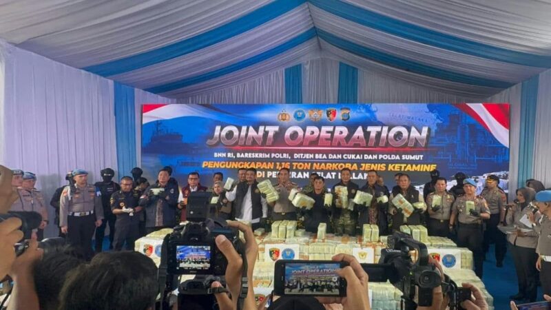 Kapolri: Operasi Laut Gabungan Gagalkan Peredaran 1,16 Ton Ketamin, Selamatkan 5,8 Juta Jiwa