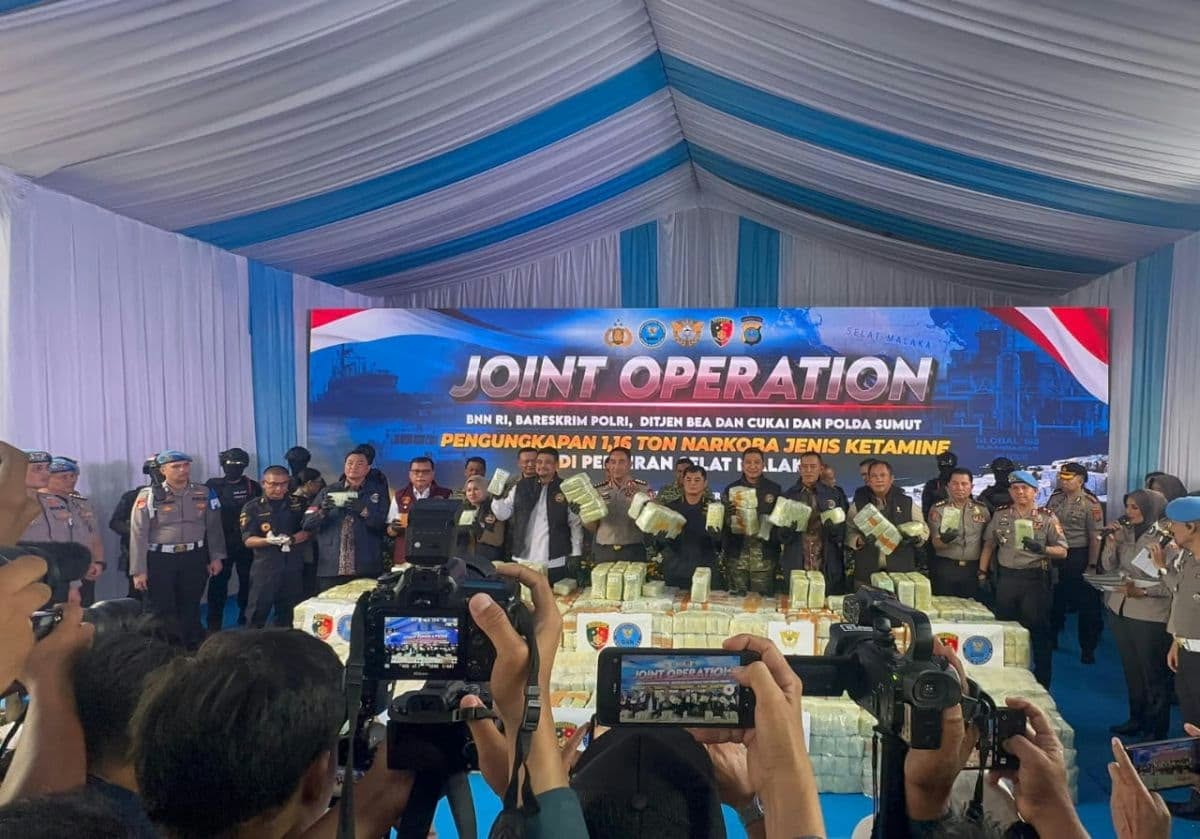 Kapolri: Operasi Laut Gabungan Gagalkan Peredaran 1,16 Ton Ketamin, Selamatkan 5,8 Juta Jiwa
