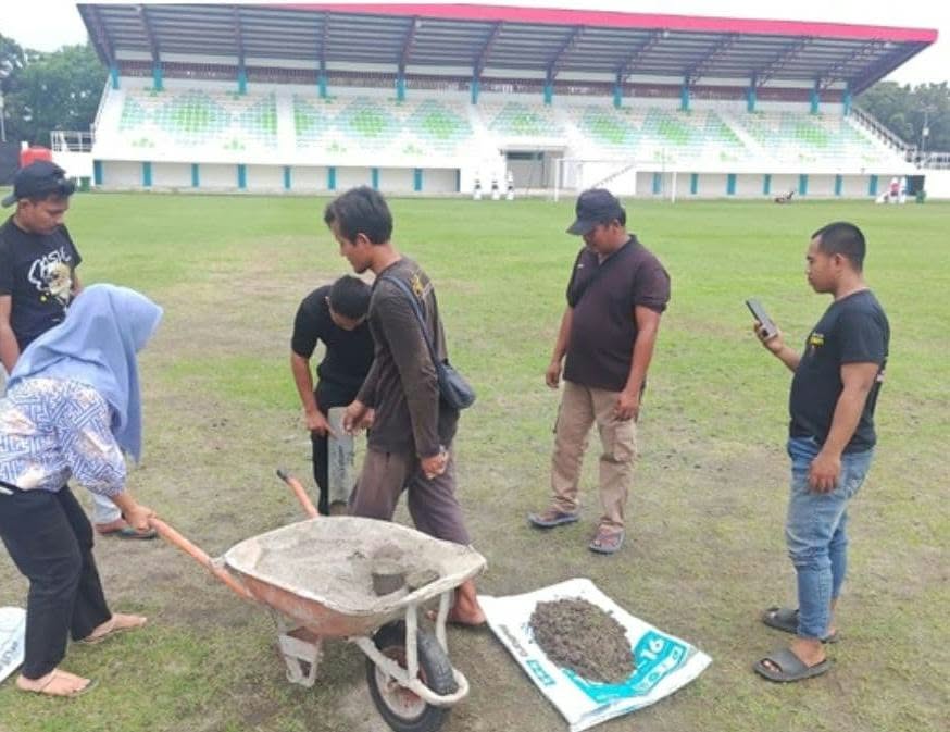 Rumput Stadion Mini Pancing Medan Diperbaiki, Penggunaan Dihentikan Sementara