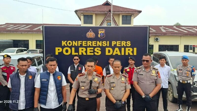 Polres Dairi Ungkap 8 Kasus Narkoba, 14 Tersangka Diamankan Sepanjang Oktober 2026