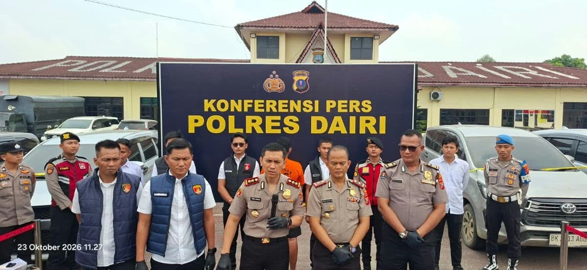 Polres Dairi Ungkap 8 Kasus Narkoba, 14 Tersangka Diamankan Sepanjang Oktober 2026