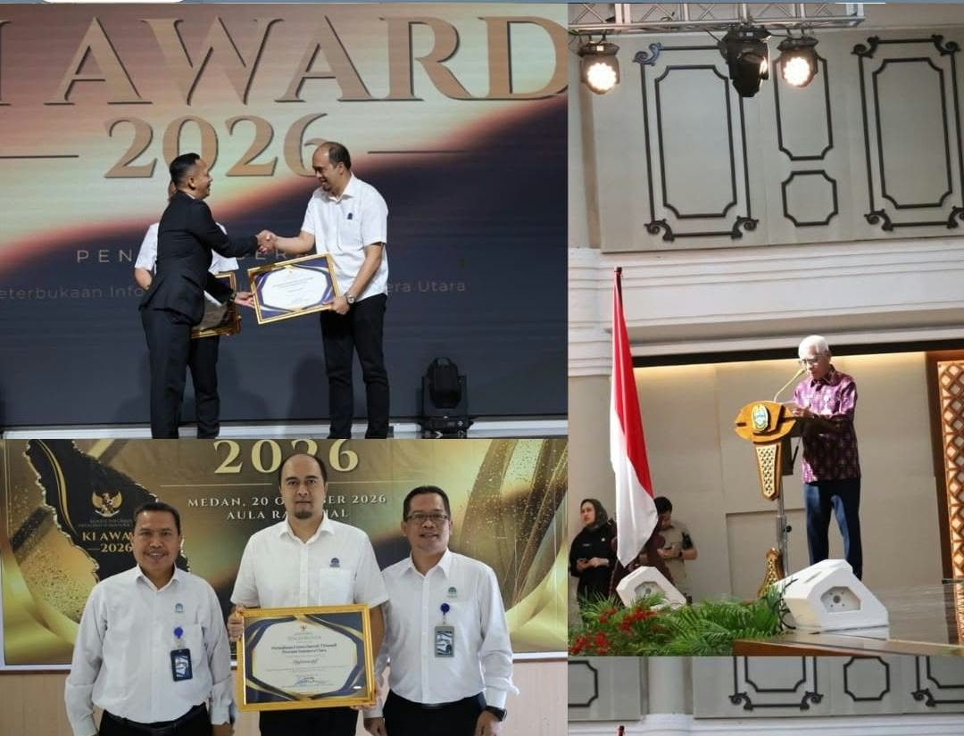 Perumda Tirtanadi Raih Predikat INFORMATIF di Ajang KI Sumut Award 2026