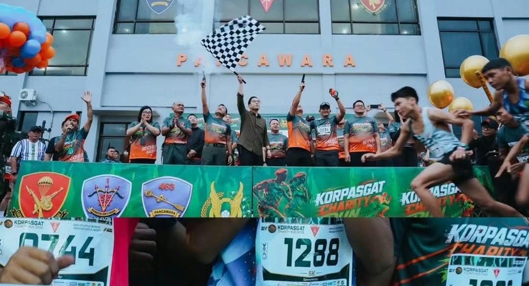 Rico Waas Lepas Ribuan Peserta Korpasgat Charity Run 2026, Olahraga Sekaligus Berbagi