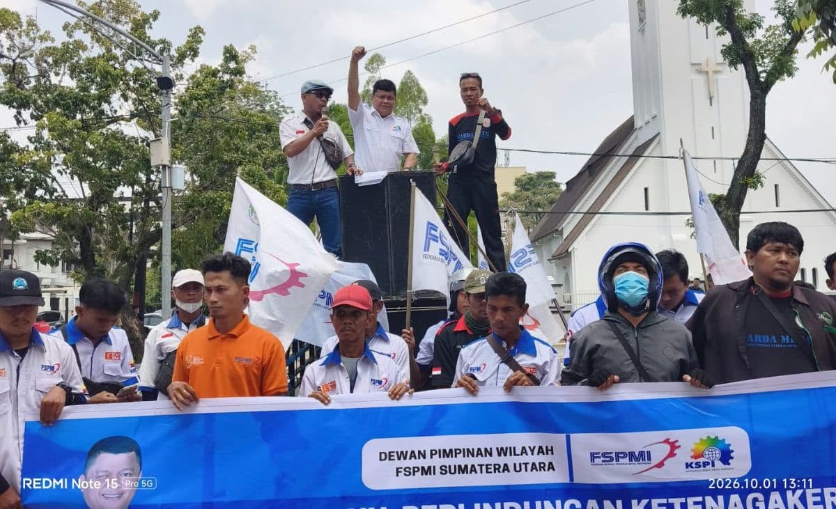 FSPMI Sumut Desak KHL 100 Persen, Tuntut UMP Naik 10 Persen