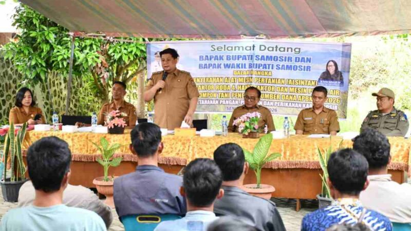Samosir Terima 51 Unit Alsintan, Bupati Prioritaskan Perluasan Lahan Bawang Putih