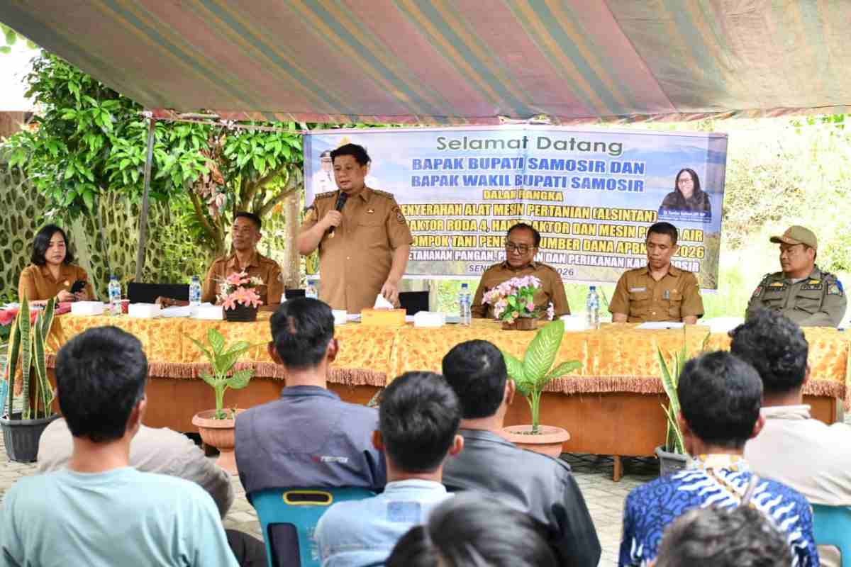 Samosir Terima 51 Unit Alsintan, Bupati Prioritaskan Perluasan Lahan Bawang Putih