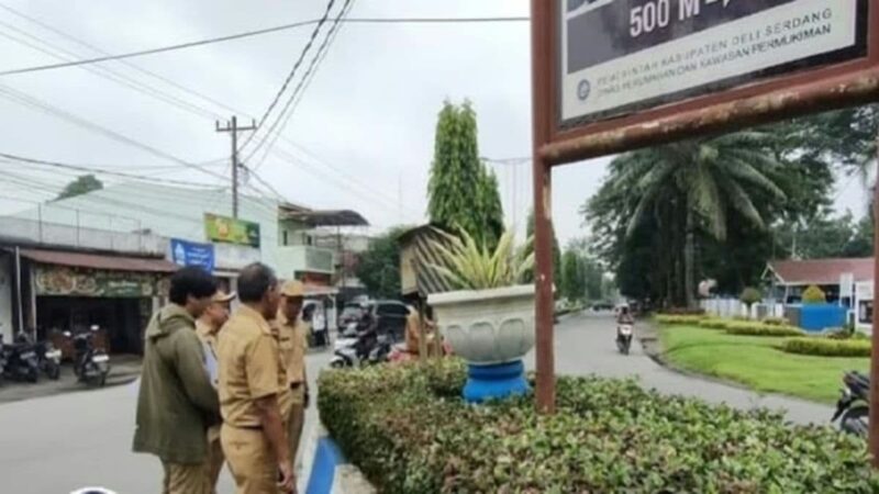 Pemkab Deli Serdang Akan Perlebar Jalan Simpang Polsek Lubuk Pakam-Jatisari