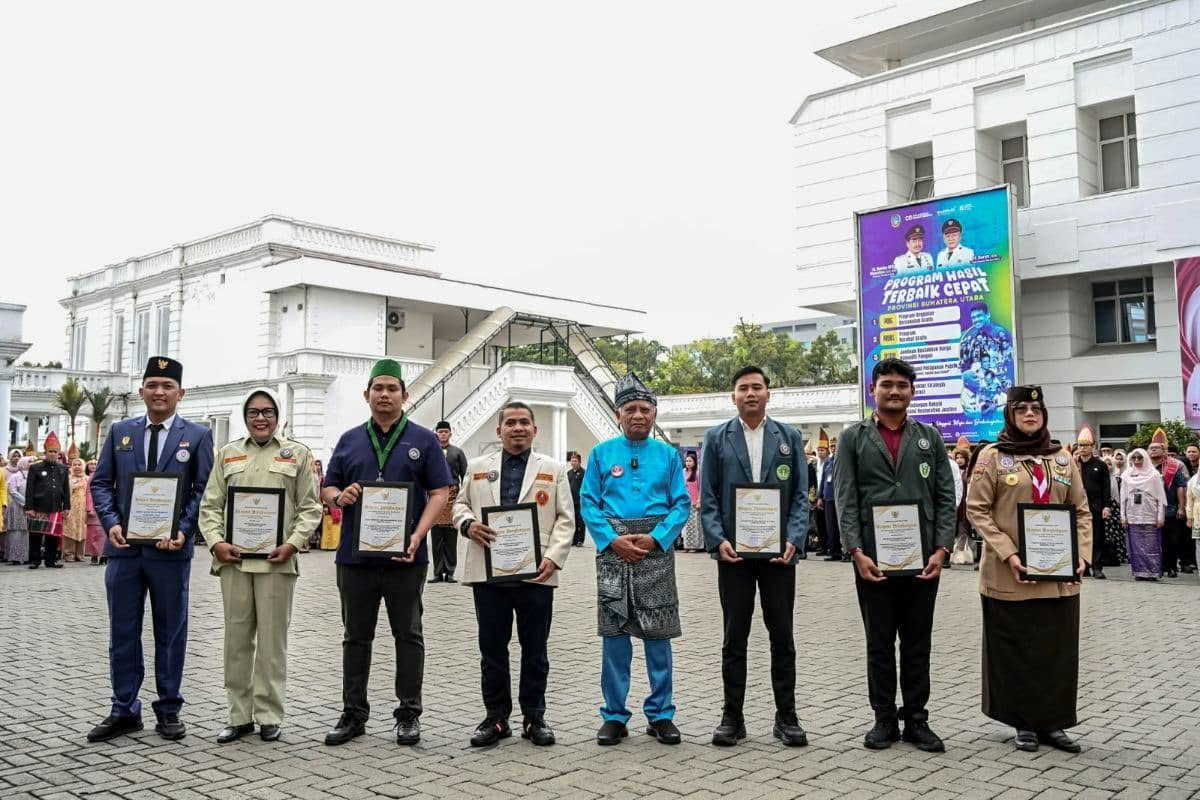 Tujuh Organisasi Kepemudaan Terima Anugerah Bakti Pemuda Inspiratif Sumut