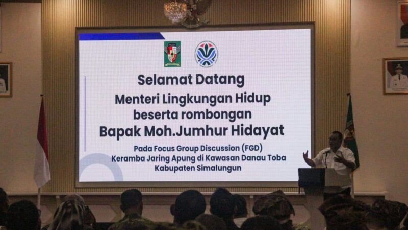 Menteri LH Usulkan Audit Lingkungan Menyeluruh di Danau Toba