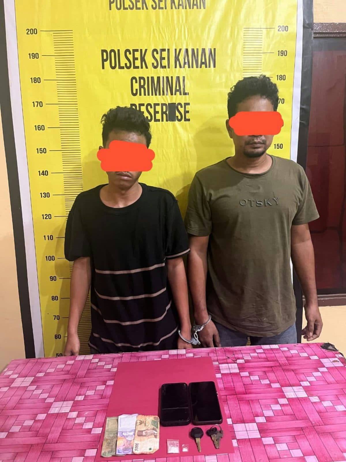 Polsek Sungai Kanan Tangkap 3 Terduga Pelaku Narkoba, Sita Sabu 4,16 Gram