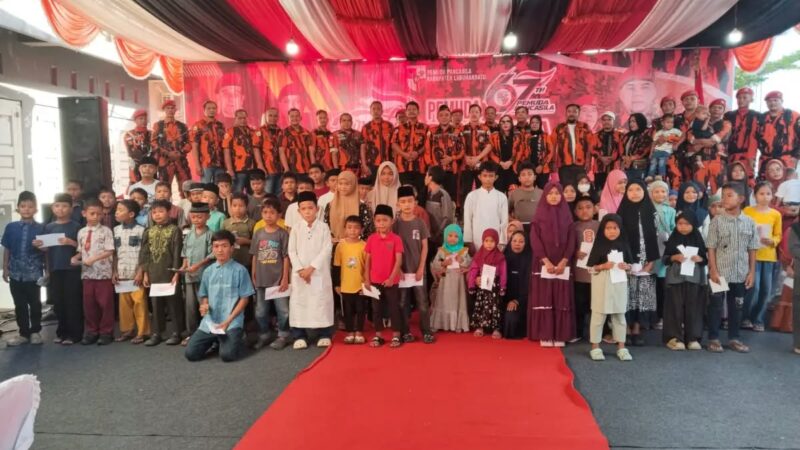 Peringati HUT ke-67, MPC Pemuda Pancasila Kabupaten Labuhanbatu Santuni Puluhan Anak