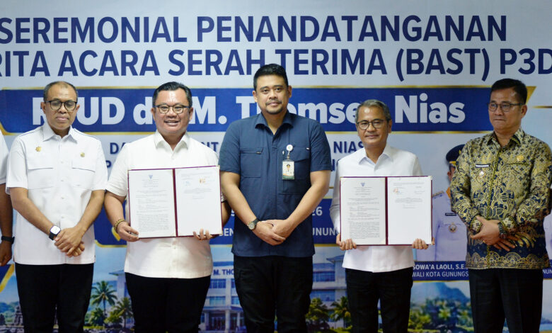 Serah Terima RSUD Thomsen Nias, Bobby Nasution Tekankan Peningkatan Layanan Kesehatan