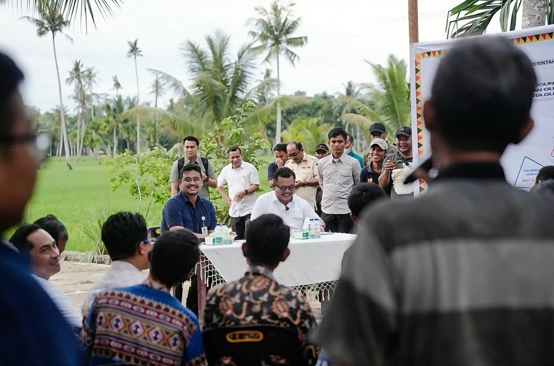Bobby Nasution Tinjau Irigasi Afia, Dorong Produktivitas dan Sejahterakan Petani Gunungsitoli
