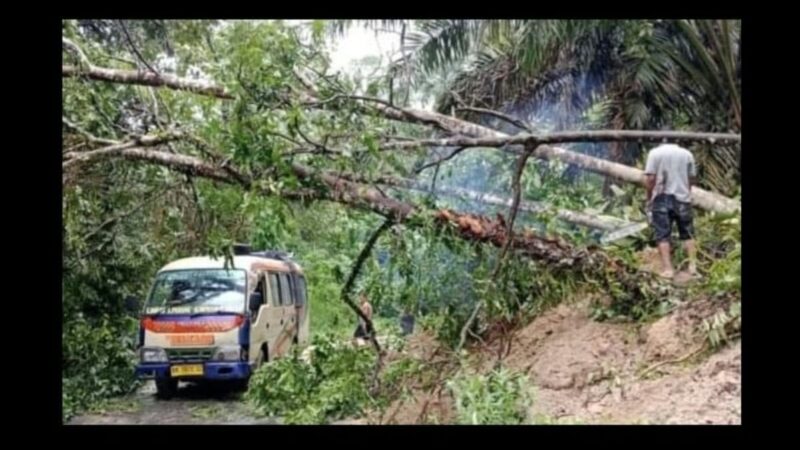 Belasan Titik Jalan Provinsi di Gunung Meriah Deli Serdang Diterjang Longsor
