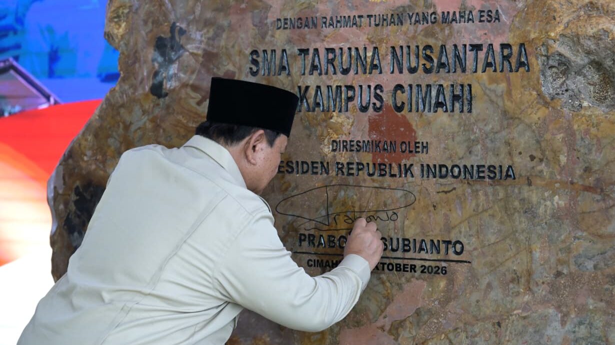 Resmikan SMA Taruna Nusantara Kampus Cimahi, Prabowo Tekankan Patriotisme dan Integritas