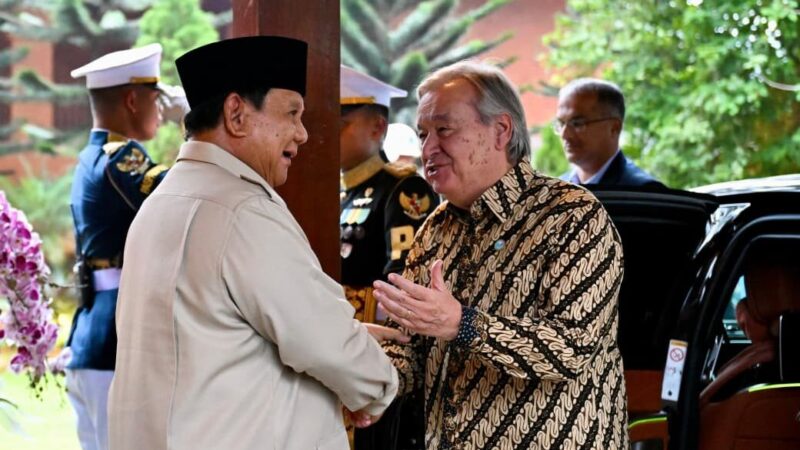 Presiden Prabowo Terima Kunjungan Sekjen PBB António Guterres di Hambalang